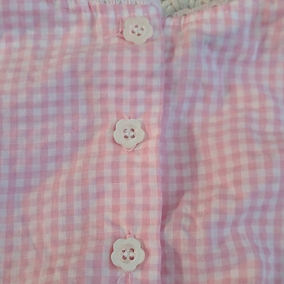 BEAUTIFUL SUMMER 18 MONTHS DRESS / HAT PINK WHITE - Picture 9 of 16